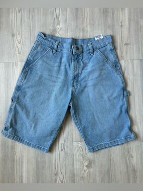 Wrangler Light Blue Denim Carpenter Shorts